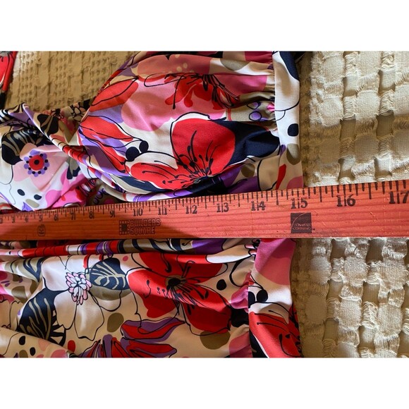 Womens Halter Swim Bikini Top with Ruching on sides & front Size 14 Pink - Picture 7 of 8